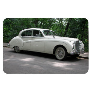 White Jaguar Mark IX Magnet