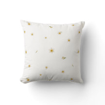 White Japanese Narcissus Floral Pattern