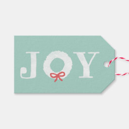 White Joy Weihnachts-Weihnachtsfeiertage-Geschenke Geschenkanhänger