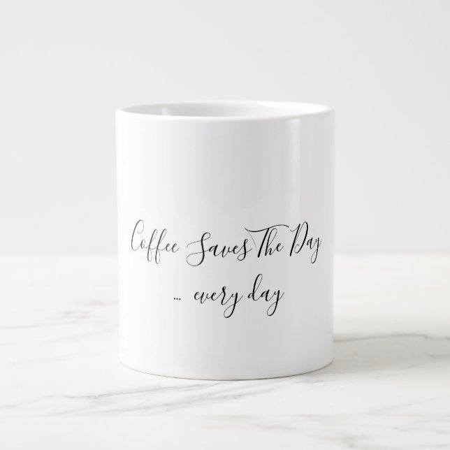 White Jumbo-Tasse (Vorderseite)
