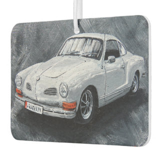 White Karmann Ghia Air Freshener Autolufterfrischer