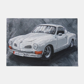 White Karmann Ghia Doormat Fußmatte