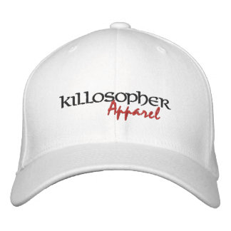 White Killosopher Apparel Flexfit Cap Bestickte Kappe