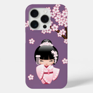 White Kimono Kokeshi Doll - Niedlich Geisha Girl Case-Mate iPhone Hülle