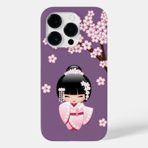 White Kimono Kokeshi Doll - Niedlich Geisha Girl Case-Mate iPhone 14 Pro Hülle