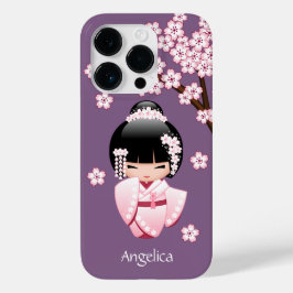White Kimono Kokeshi Doll - Niedlich Geisha Girl Case-Mate iPhone Hülle