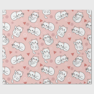 White Kitchen Nahtloses Design Geschenkpapier