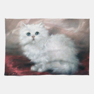 White Kitten, Carl Kahler Geschirrtuch