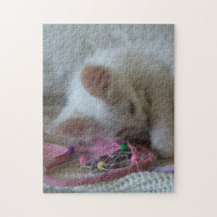 White Kitten Jigsaw Puzzle