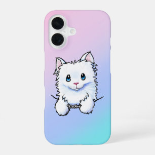 White Kitty iPhone Case 16 Hülle
