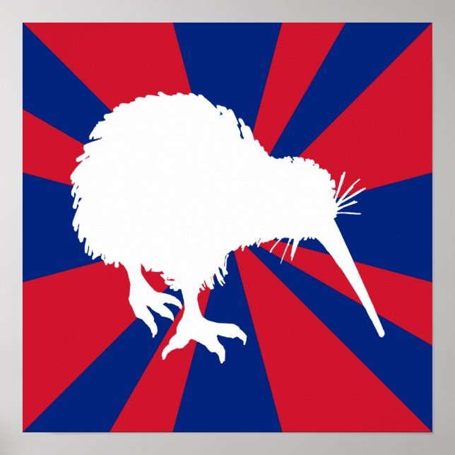White Kiwi Poster (Vorne)
