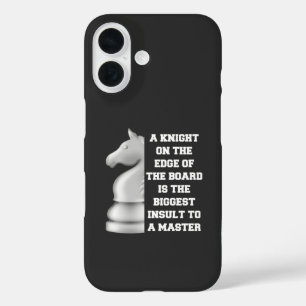 White Knight Schach Strategie Power Weisheim Maste iPhone 16 Hülle
