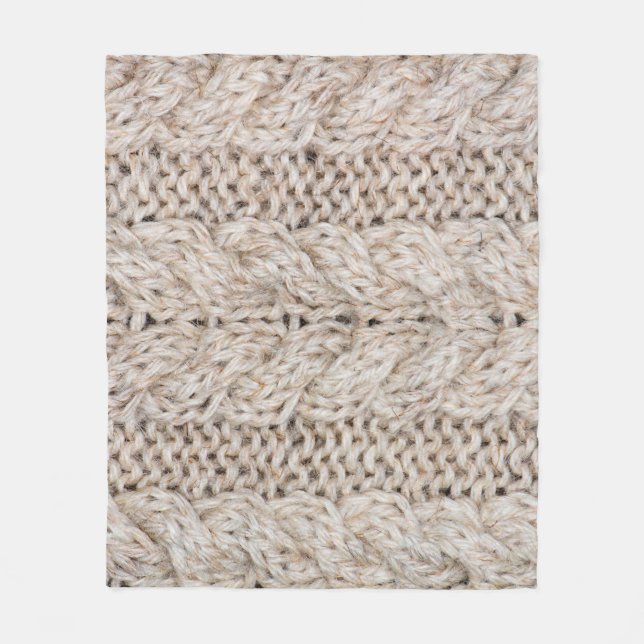 White knitting wool texture background. fleecedecke (Vorderseite)