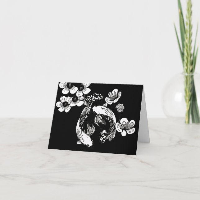 White Koi Karte (Vorderseite)