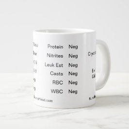 White Labrador Cup "Urinalysis" Jumbo-Tasse