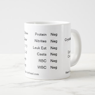 White Labrador Cup "Urinalysis" Jumbo-Tasse