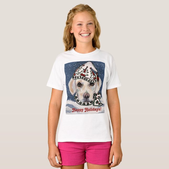 WHITE LABRADOR RETRIEVER T-Shirt (Vorne ganz)