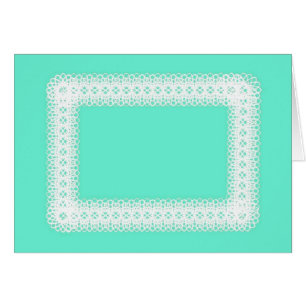 White Lace auf Lime Green - DIY