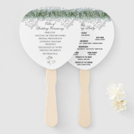 White Lace & Babies Atem Hochzeit Fächer