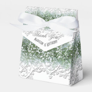 White Lace & Babies Atem Hochzeit Geschenkschachtel