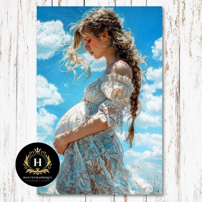 White Lace Maternity Brautparty Découpage Seidenpapier (Von Creator hochgeladen)