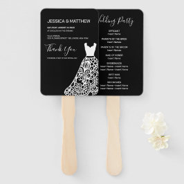 White Lace Wedress Fächer