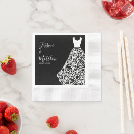 White Lace Wedress Serviette