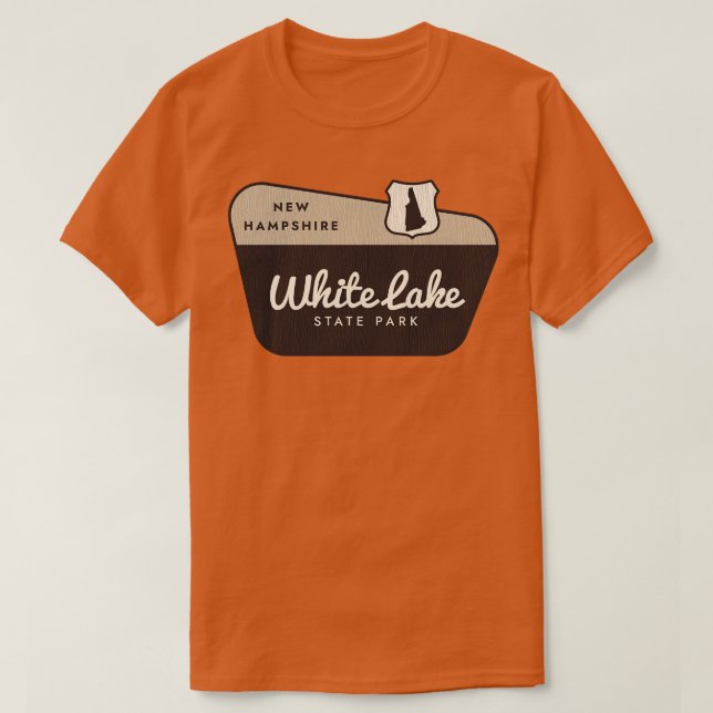 White Lake Staat Park New Hampshire - Willkommen i T-Shirt (Design vorne)
