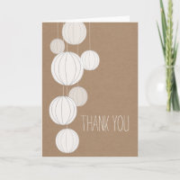 White Lanterns Cardstock Inspiriert Vielen Dank