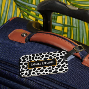 White Leopard Elegante Trendy Luxury Collection Gepäckanhänger