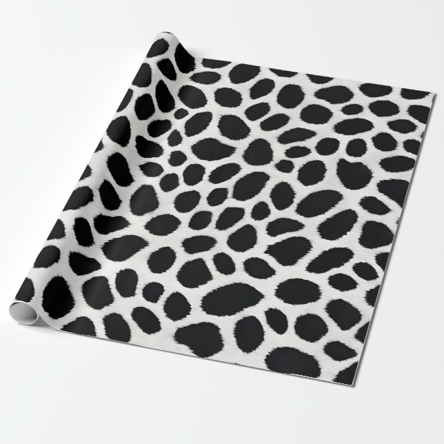 White Leopard Elegante Trendy Luxury Collection Geschenkpapier (Ungerollt)