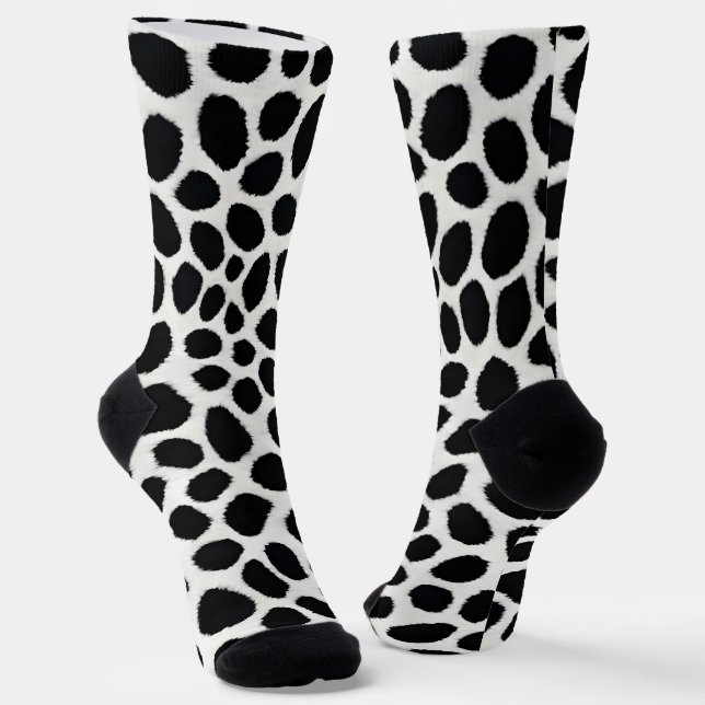 White Leopard Elegante Trendy Luxury Collection Socken (Gewinkelt)