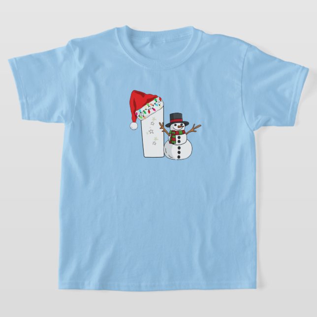 White letter I christmas gift  T-Shirt (Ablage )