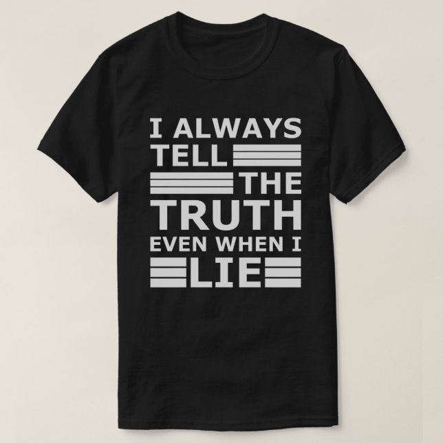 White Lie Party | Sarcastic Funny Movie Zitat T-Shirt (Design vorne)