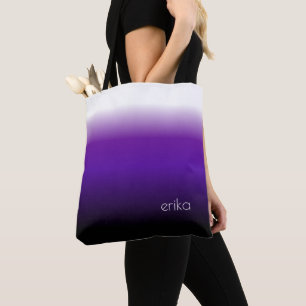 White Lila Black Ombre