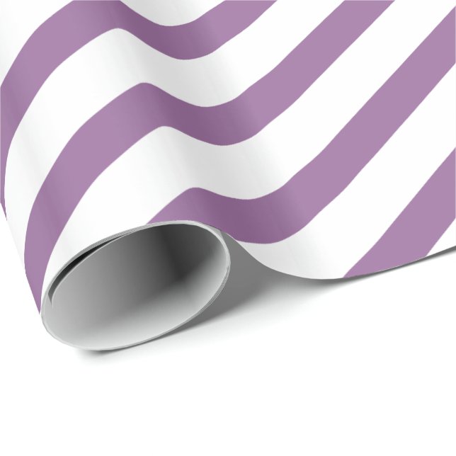 white-lilac stripes – lila-weiß gestreift geschenkpapier (Rolleneckpunkt)
