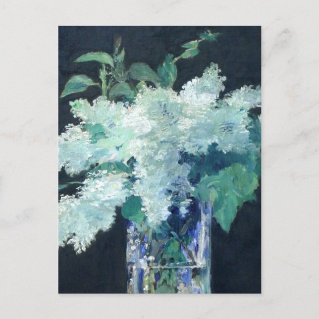 White Lilac von Edouard Manet Postkarte (Vorderseite)