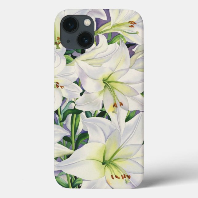 White Lilies 2008 Case-Mate iPhone Hülle (Rückseite)