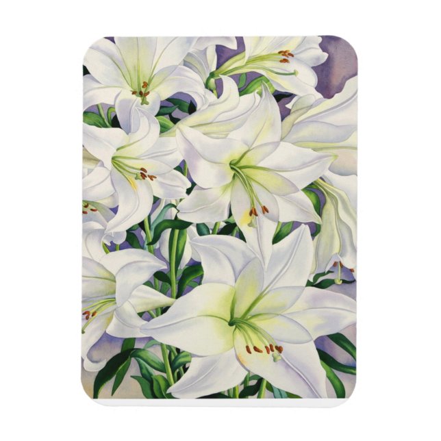 White Lilies 2008 Magnet (Vertikal)