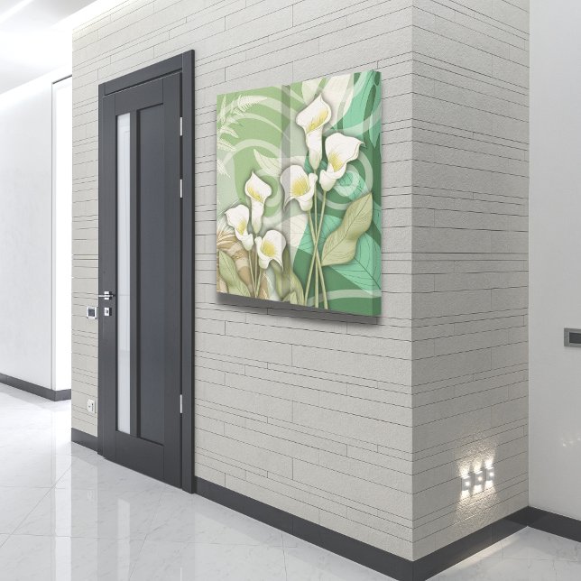 White Lilies 24"x24" Zwei-Panel-Canvas drucken Leinwanddruck (Von Creator hochgeladen)