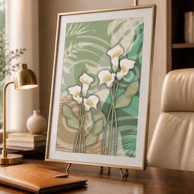 White Lilies 24"x36" Poster (Von Creator hochgeladen)