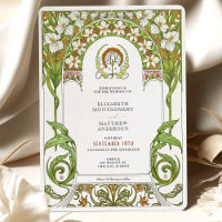 White Lilies & Daffodils Hochzeit im Jugendstil