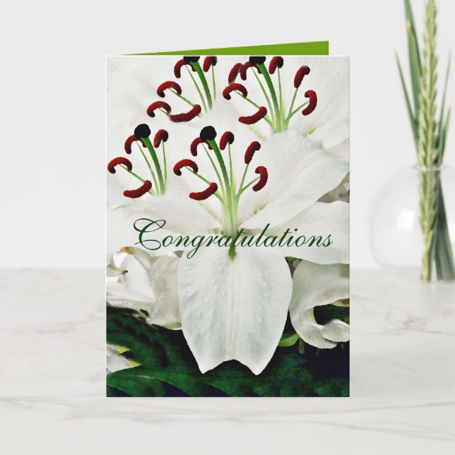 White Lilies_ Karte (Vorderseite)