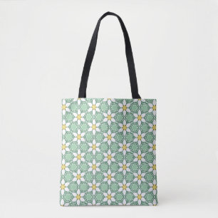 White Lilies Muster Tote Bag