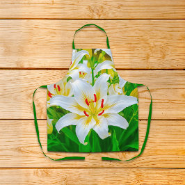 White Lily Apron Schürze