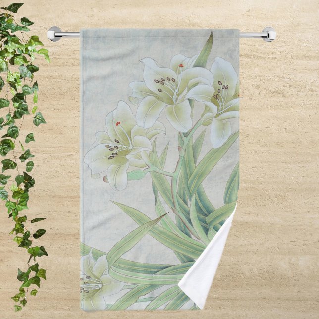White Lily Handtuch (Von Creator hochgeladen)
