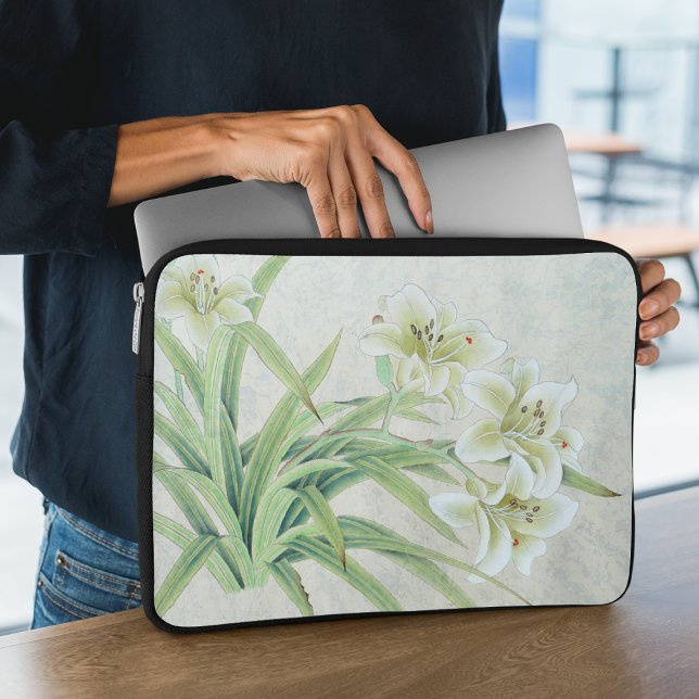 White Lily Laptopschutzhülle (Von Creator hochgeladen)