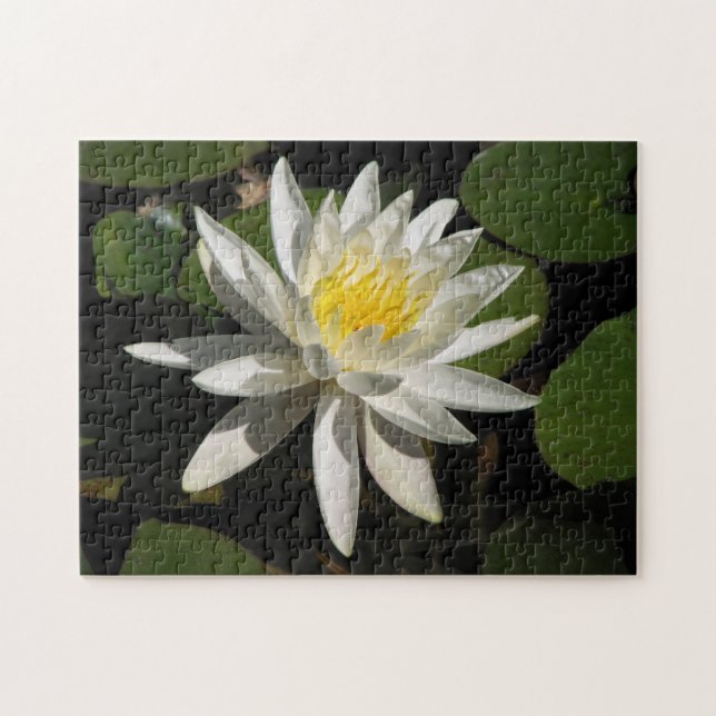 White Lily Puzzle (Horizontal)