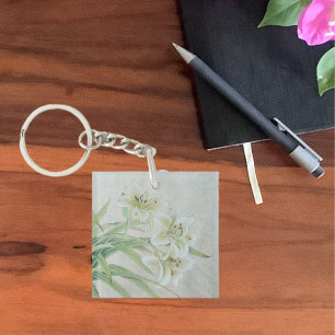 White Lily Schlüsselanhänger