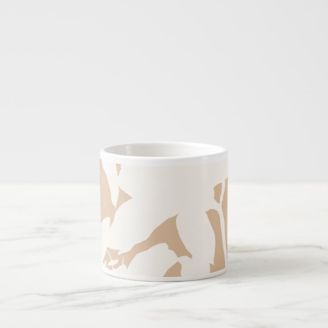 White Lily Silhouette Espressotasse (Vorderseite)